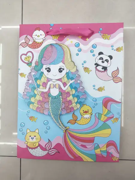 Colorful mermaid-themed thickened express delivery bag, large packaging bag, 15×22, waterproof and durable express delivery supplies Colorful mermaid-themed thickened express delivery bag, large packaging bag, 15×22, waterproof and durable express delivery supplies